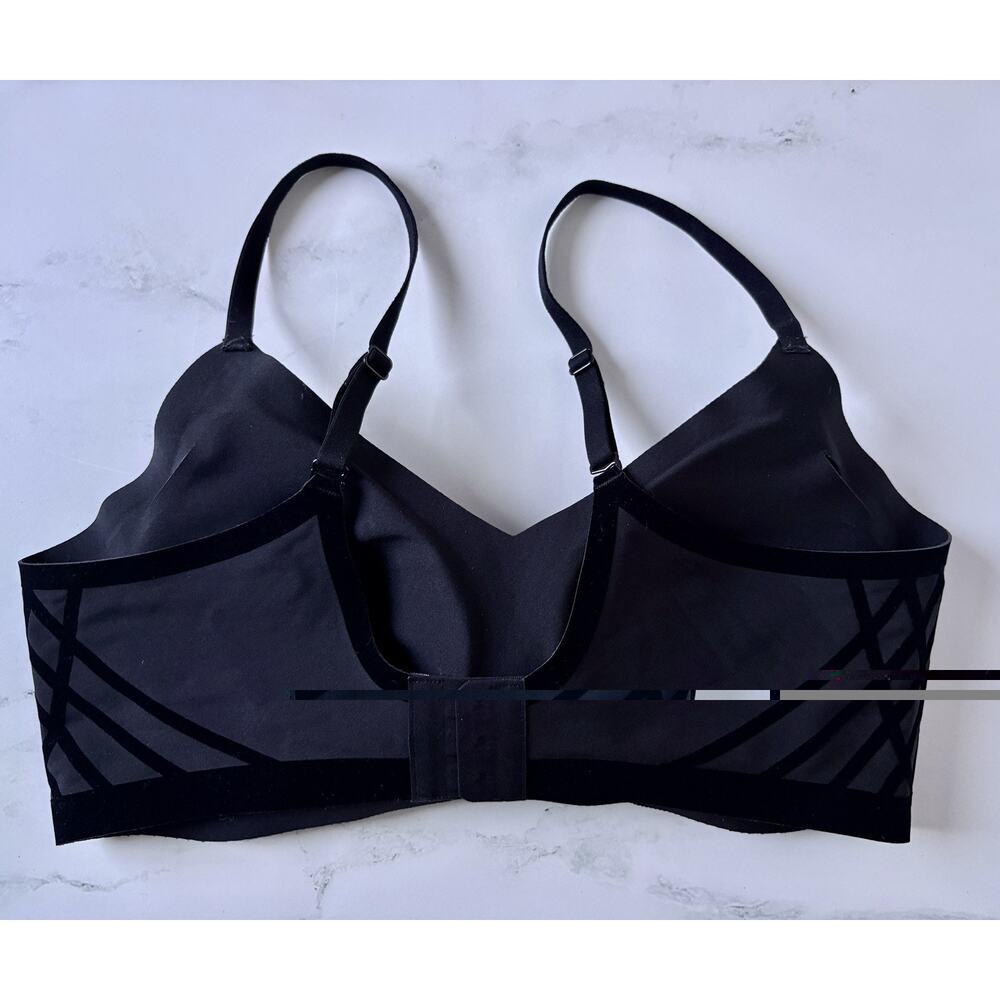 Honeylove Liftwear Silhouette Wireless Black Bra Vamp Smoothing Sz M 34 C/D - Picture 8 of 12
